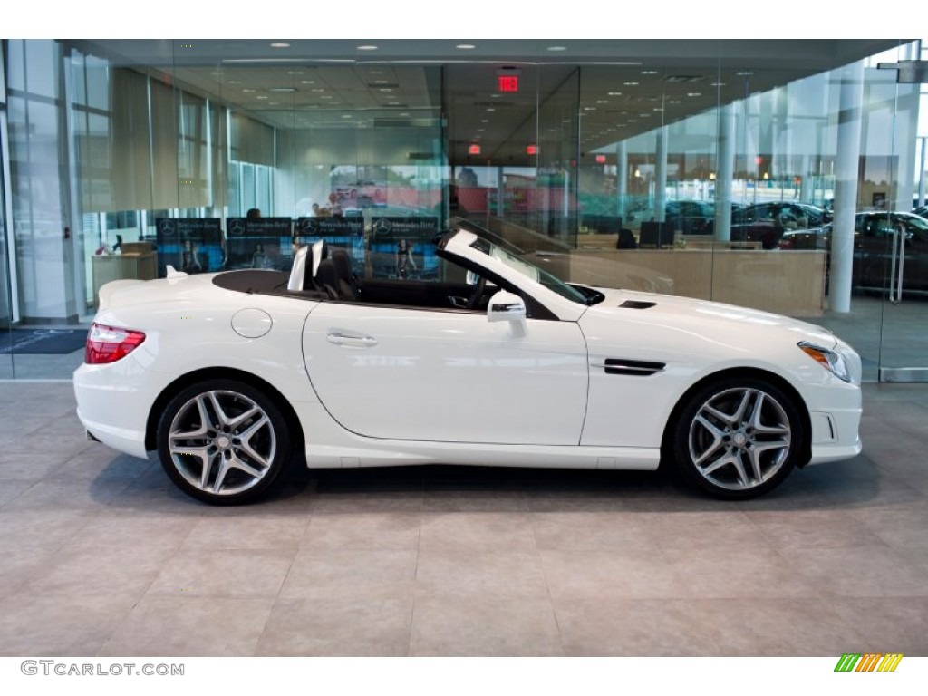Polar White 2015 Mercedes-Benz SLK 350 Roadster Exterior Photo #98073760