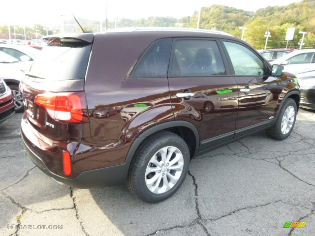 2015 Sorento EX AWD - Dark Cherry / Black photo #8