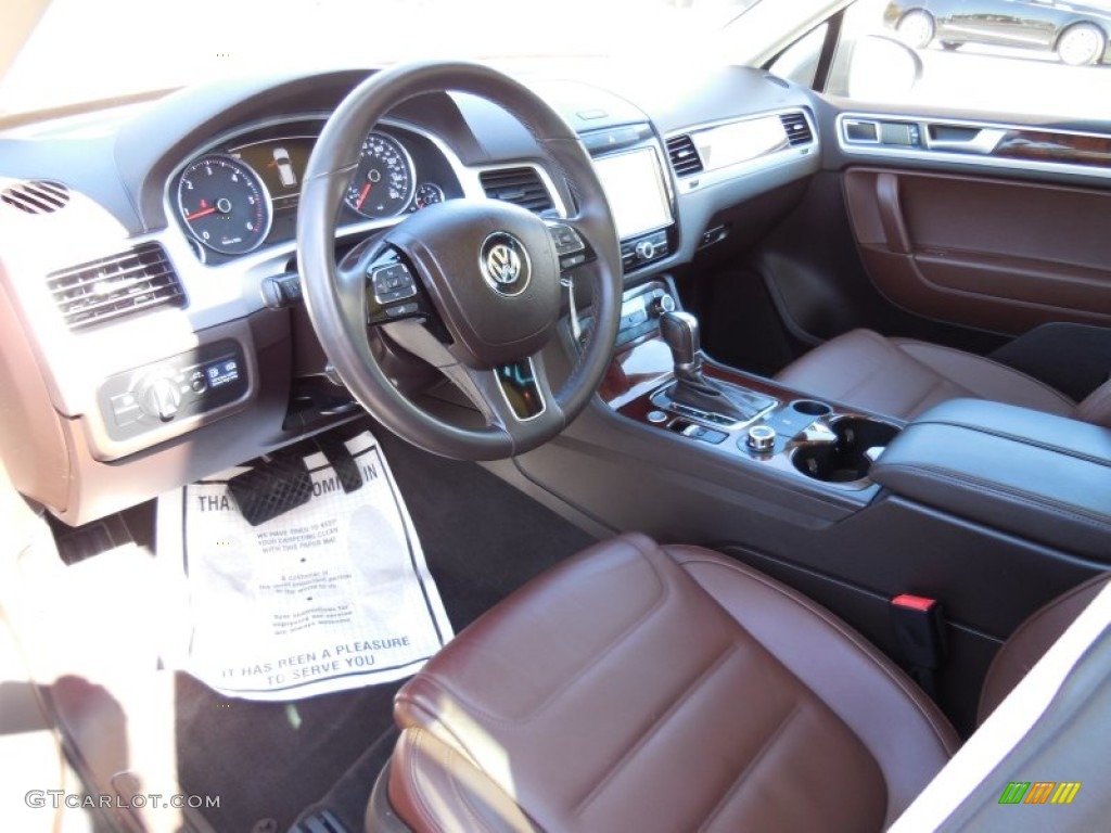 2012 Touareg TDI Executive 4XMotion - Galapagos Metallic / Saddle Brown photo #9