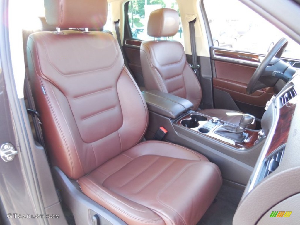 2012 Touareg TDI Executive 4XMotion - Galapagos Metallic / Saddle Brown photo #14