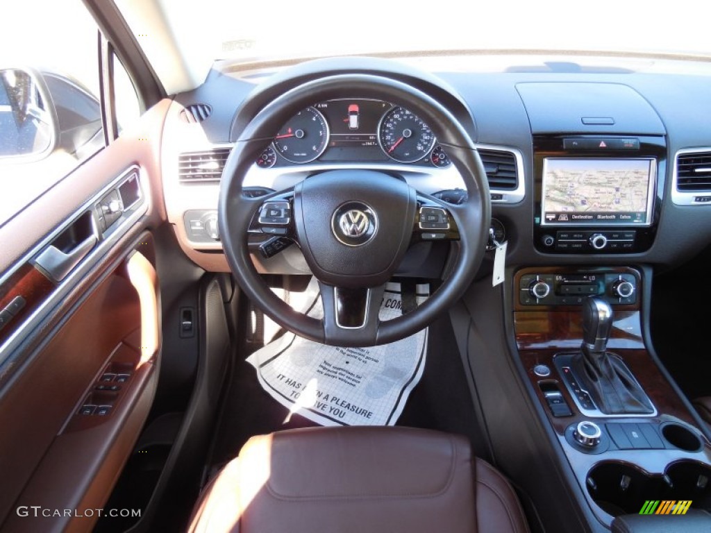 2012 Touareg TDI Executive 4XMotion - Galapagos Metallic / Saddle Brown photo #19