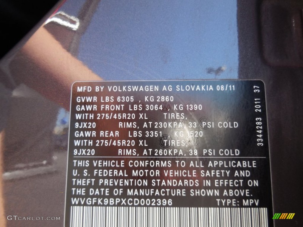 2012 Touareg TDI Executive 4XMotion - Galapagos Metallic / Saddle Brown photo #27
