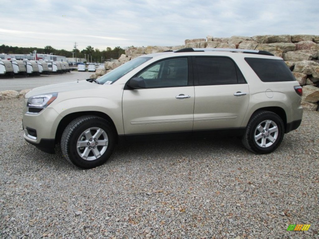Champagne Silver Metallic 2015 GMC Acadia SLE AWD Exterior Photo #98076721