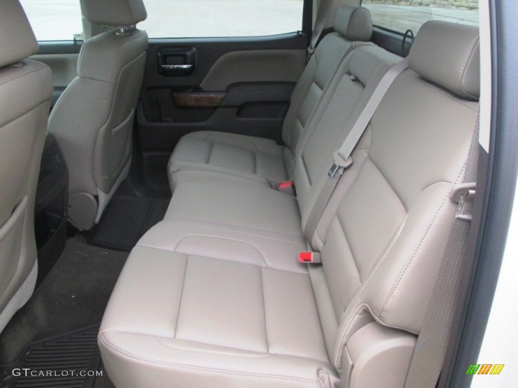 2014 GMC Sierra 1500 SLT Crew Cab 4x4 Rear Seat Photo #98078134