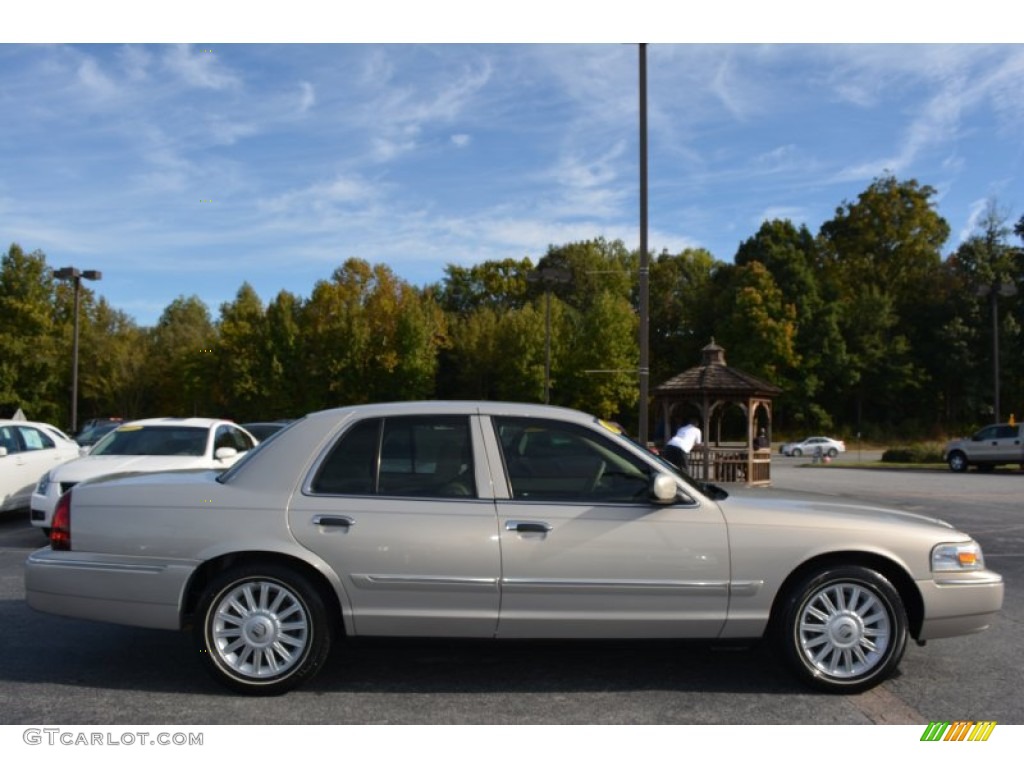 2008 Grand Marquis LS - Silver Birch Metallic / Light Camel photo #2