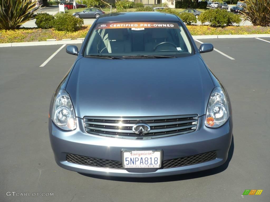 2005 G 35 Sedan - Lakeshore Slate Blue / Stone photo #2