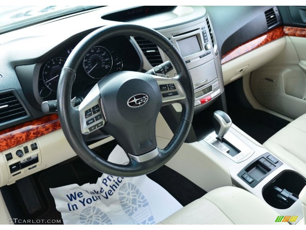 Warm Ivory Interior 2012 Subaru Outback 3.6R Limited Photo #98082277