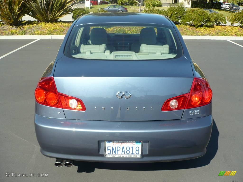 2005 G 35 Sedan - Lakeshore Slate Blue / Stone photo #5