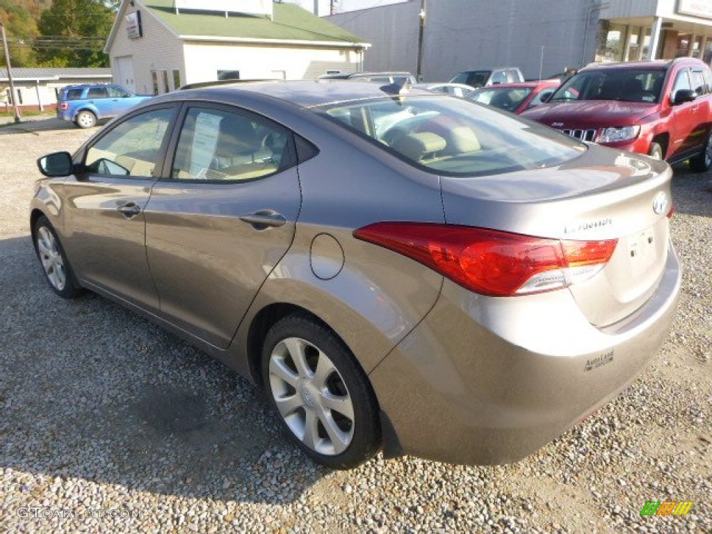 2012 Elantra Limited - Desert Bronze / Beige photo #3