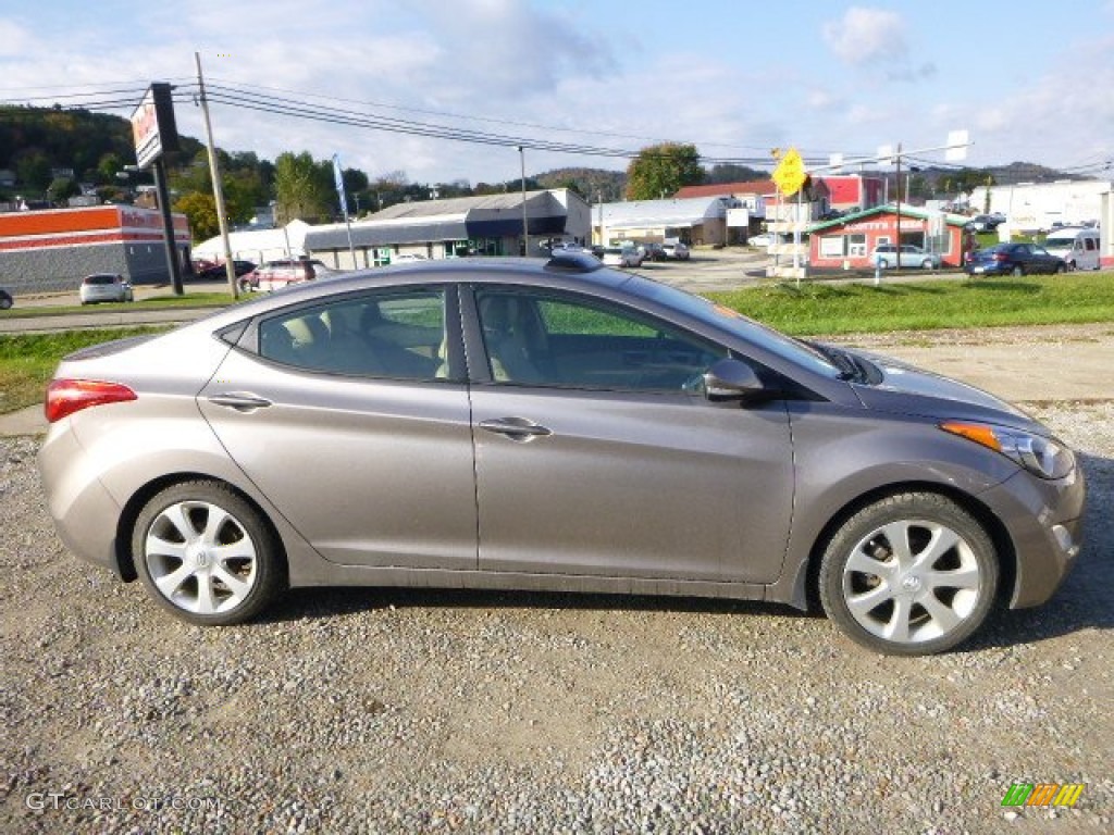 2012 Elantra Limited - Desert Bronze / Beige photo #5