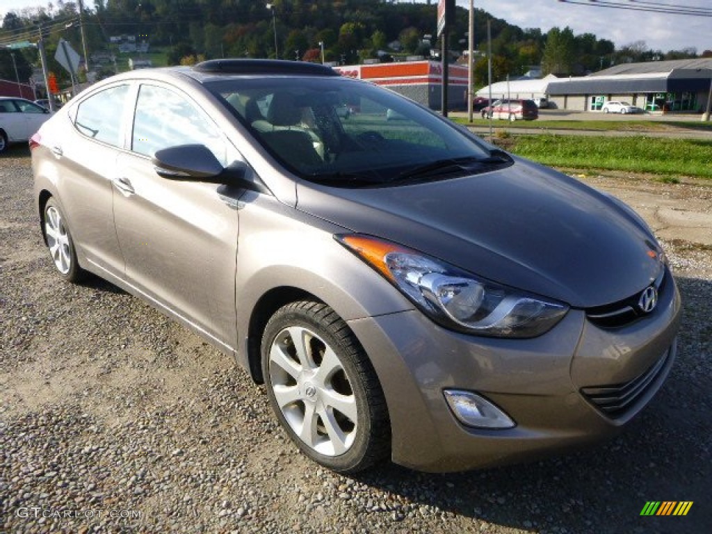 2012 Elantra Limited - Desert Bronze / Beige photo #6