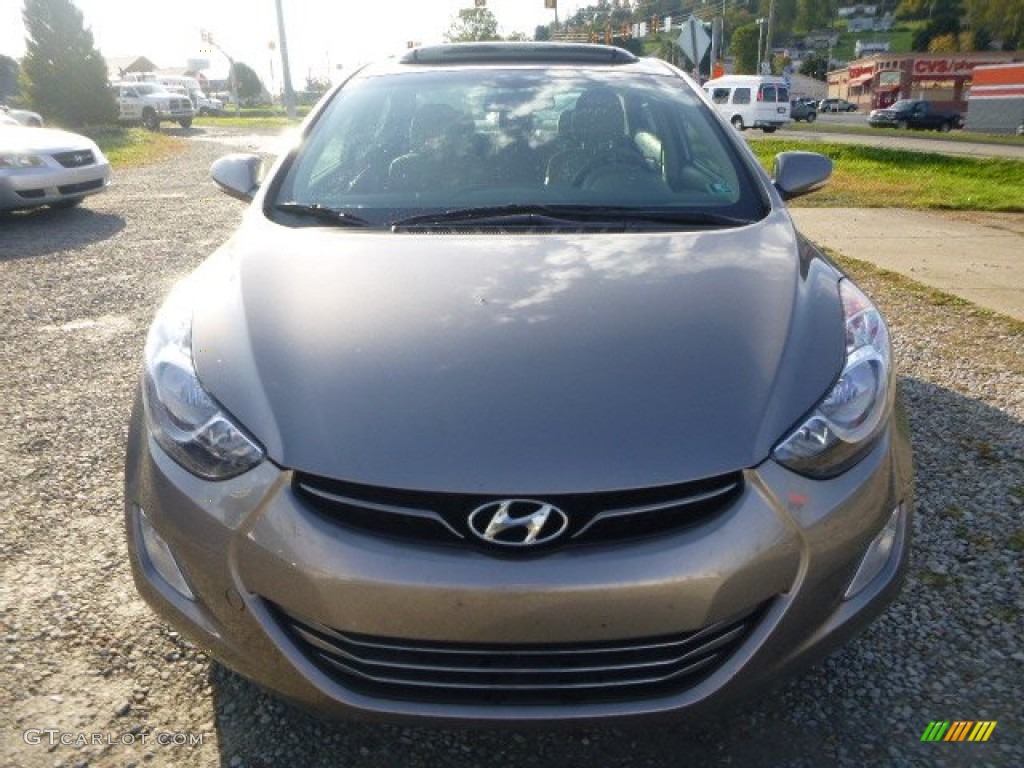 2012 Elantra Limited - Desert Bronze / Beige photo #7