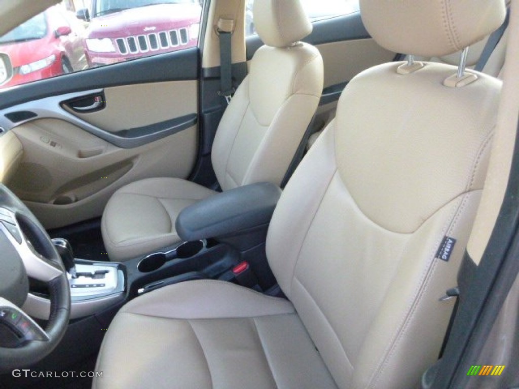 2012 Elantra Limited - Desert Bronze / Beige photo #9