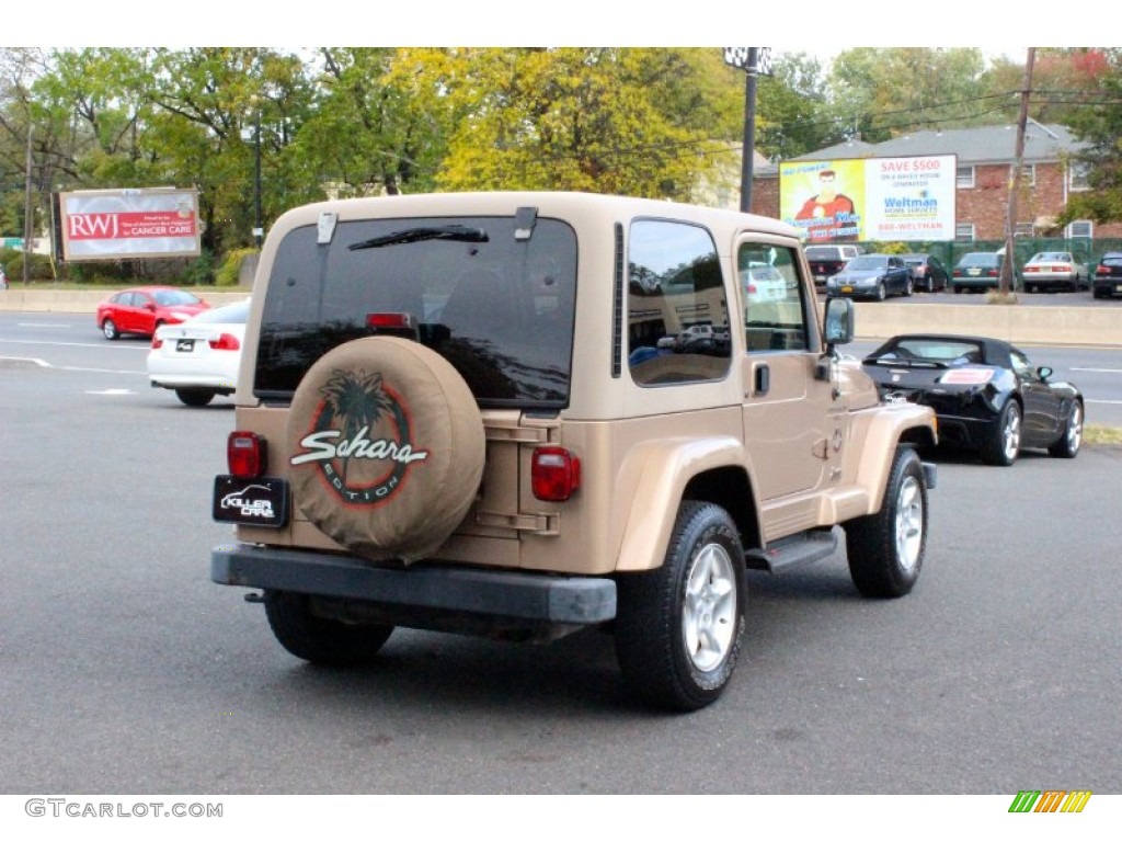 2000 Wrangler Sahara 4x4 - Desert Sand Pearl / Camel/Dark Green photo #7