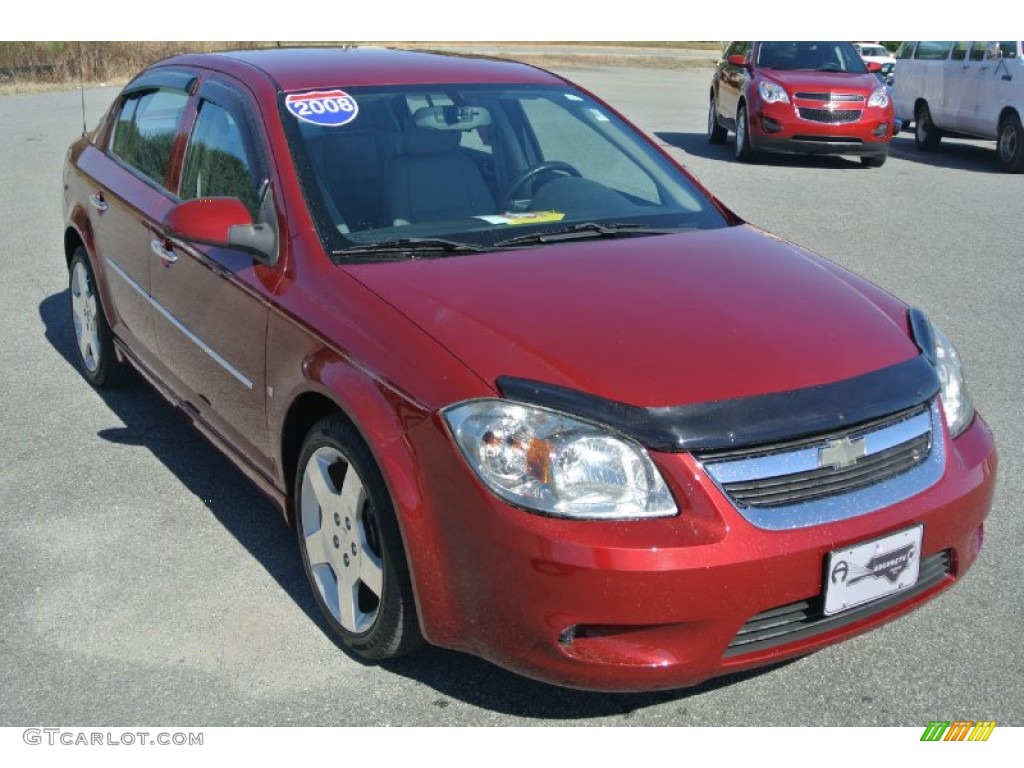 2008 Cobalt Sport Sedan - Sport Red Tint Coat / Gray photo #1