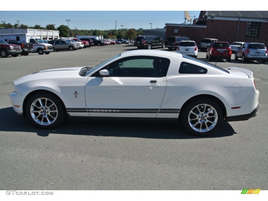 2011 Mustang V6 Premium Coupe - Performance White / Saddle photo #3