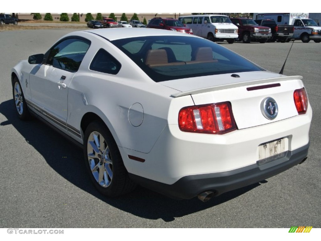 2011 Mustang V6 Premium Coupe - Performance White / Saddle photo #4