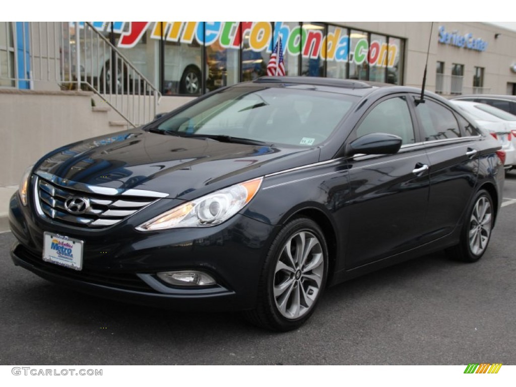 2013 Sonata SE 2.0T - Pacific Blue Pearl / Gray photo #1