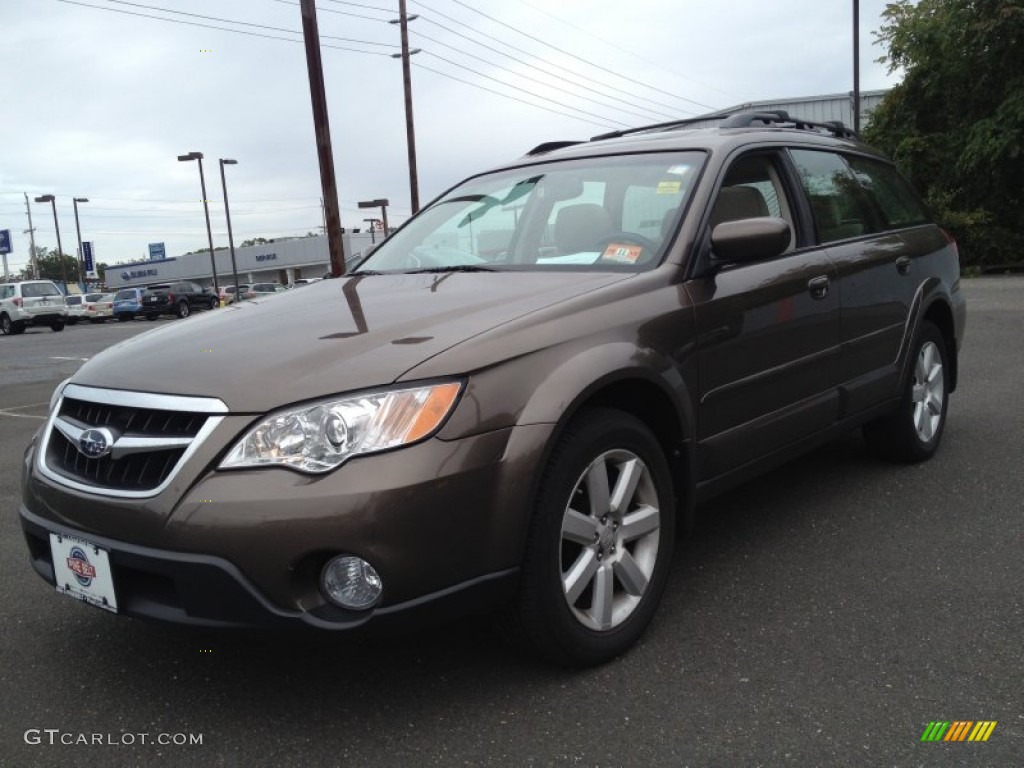 2008 Outback 2.5i Limited Wagon - Deep Bronze Metallic / Warm Ivory photo #1