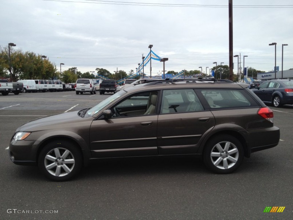2008 Outback 2.5i Limited Wagon - Deep Bronze Metallic / Warm Ivory photo #12