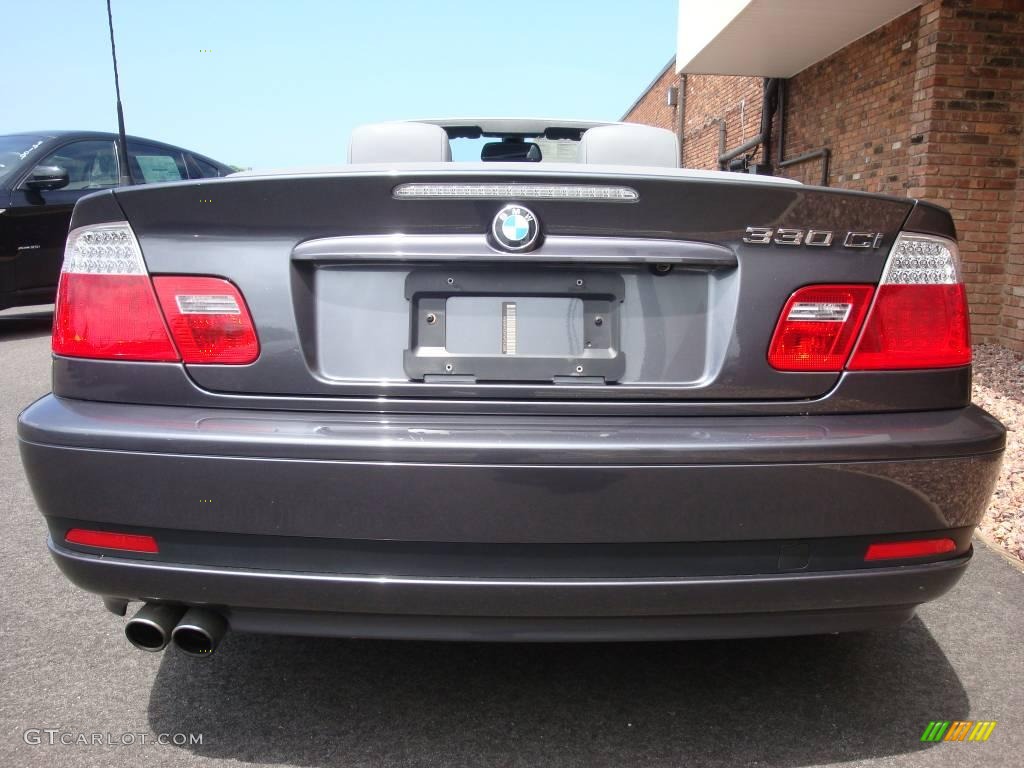 2006 3 Series 330i Convertible - Sparkling Graphite Metallic / Grey photo #20