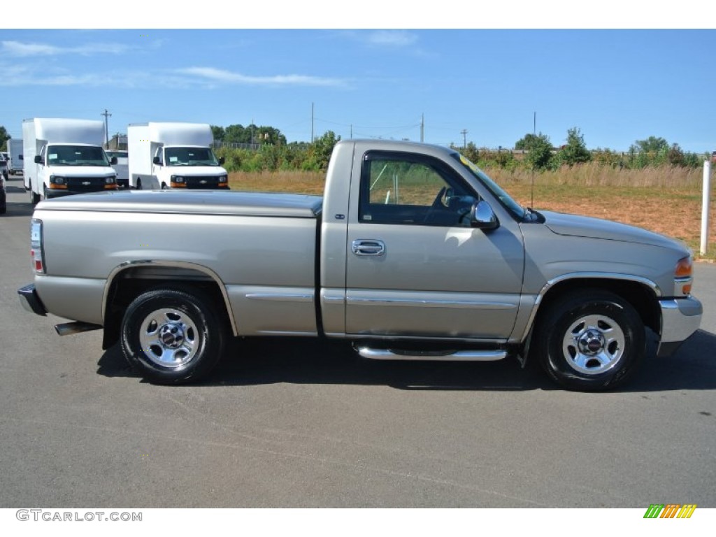 2002 Sierra 1500 SLE Regular Cab - Pewter Metallic / Graphite photo #6