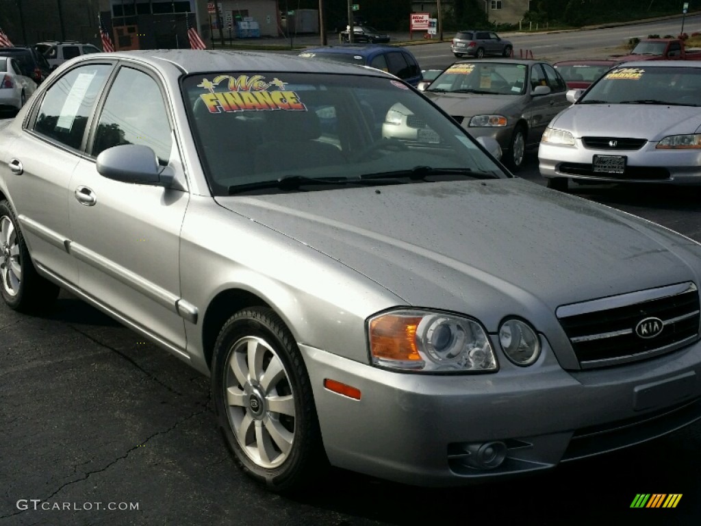 2004 Optima EX V6 - Diamond Silver / Beige photo #9