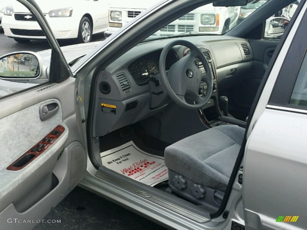 2004 Optima EX V6 - Diamond Silver / Beige photo #12