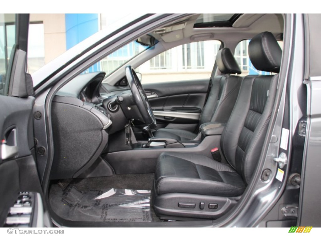 Black Interior 2008 Honda Accord EX-L Sedan Photo #98100347