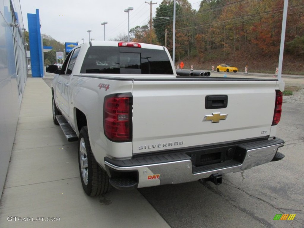 2015 Silverado 1500 LTZ Crew Cab 4x4 - White Diamond Tricoat / Cocoa/Dune photo #5