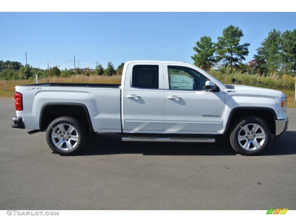 Summit White 2015 GMC Sierra 1500 SLE Double Cab Exterior Photo #98101628