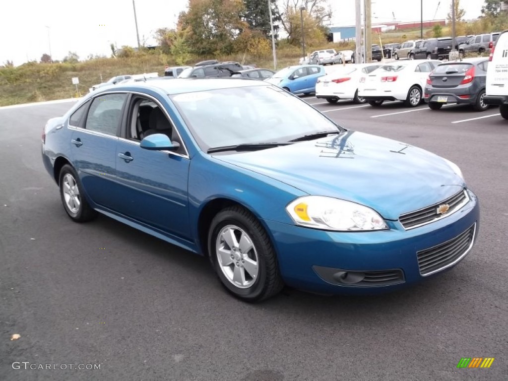 2010 Impala LT - Aqua Blue Metallic / Gray photo #5