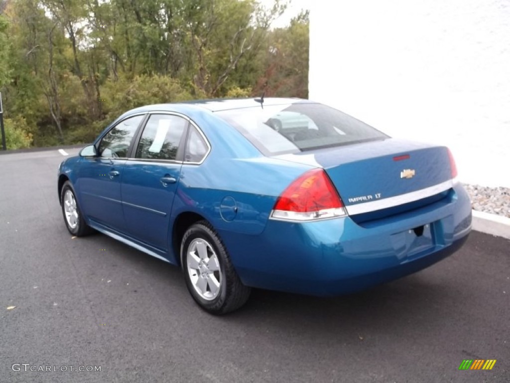 2010 Impala LT - Aqua Blue Metallic / Gray photo #8