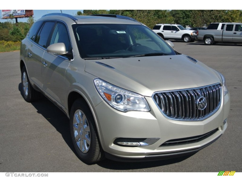 2015 Enclave Leather - Champagne Silver Metallic / Ebony/Ebony photo #1