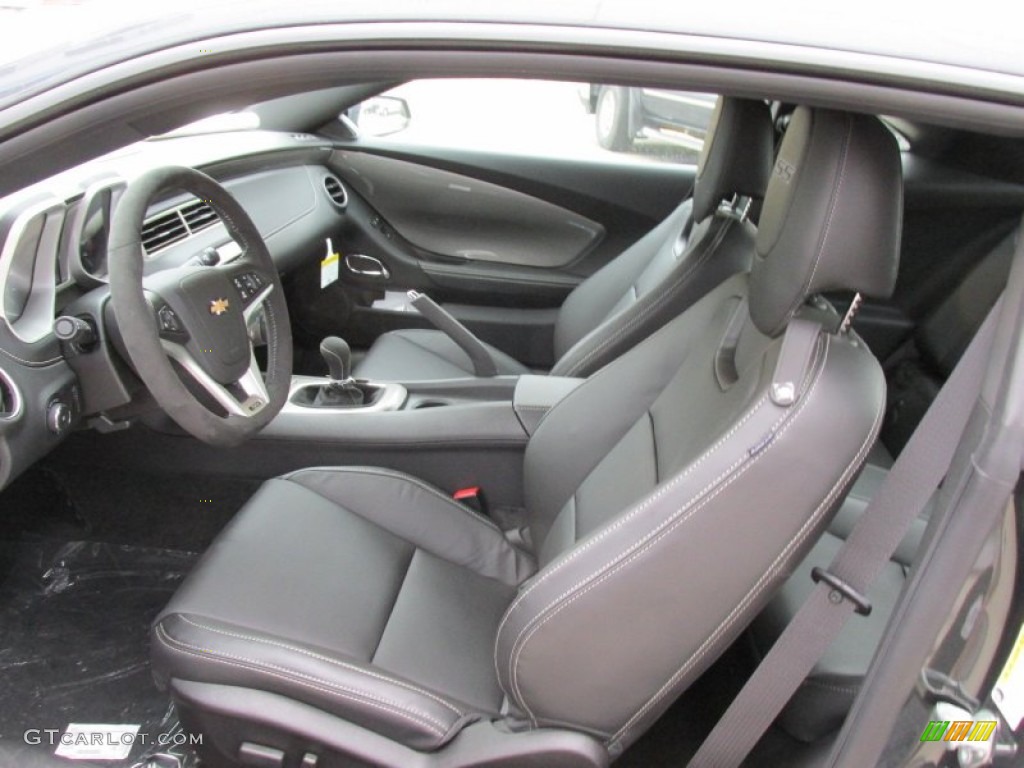 Black Interior 2015 Chevrolet Camaro SS Coupe Photo #98102891