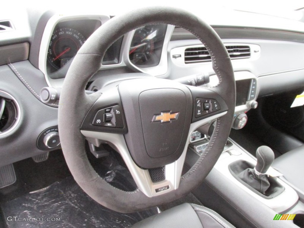 2015 Chevrolet Camaro SS Coupe Black Steering Wheel Photo #98102942