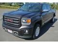 2015 Iridium Metallic GMC Sierra 1500 SLT Crew Cab 4x4  photo #2