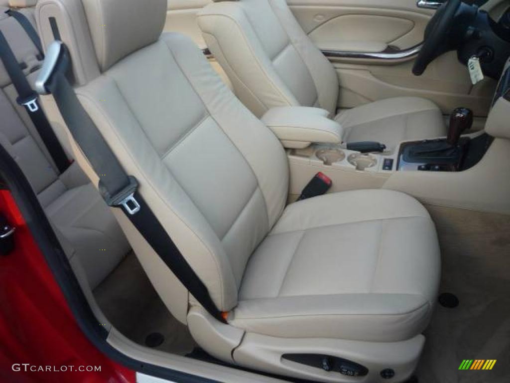 2006 3 Series 325i Convertible - Electric Red / Sand photo #8