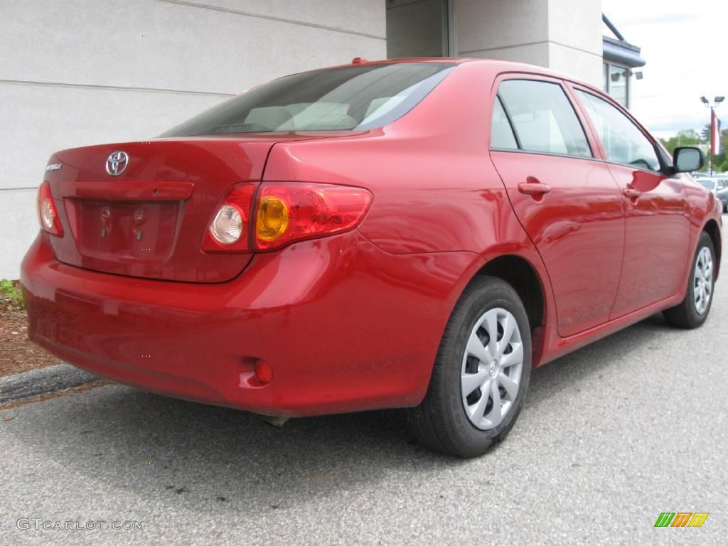 2009 Corolla  - Barcelona Red Metallic / Ash photo #3