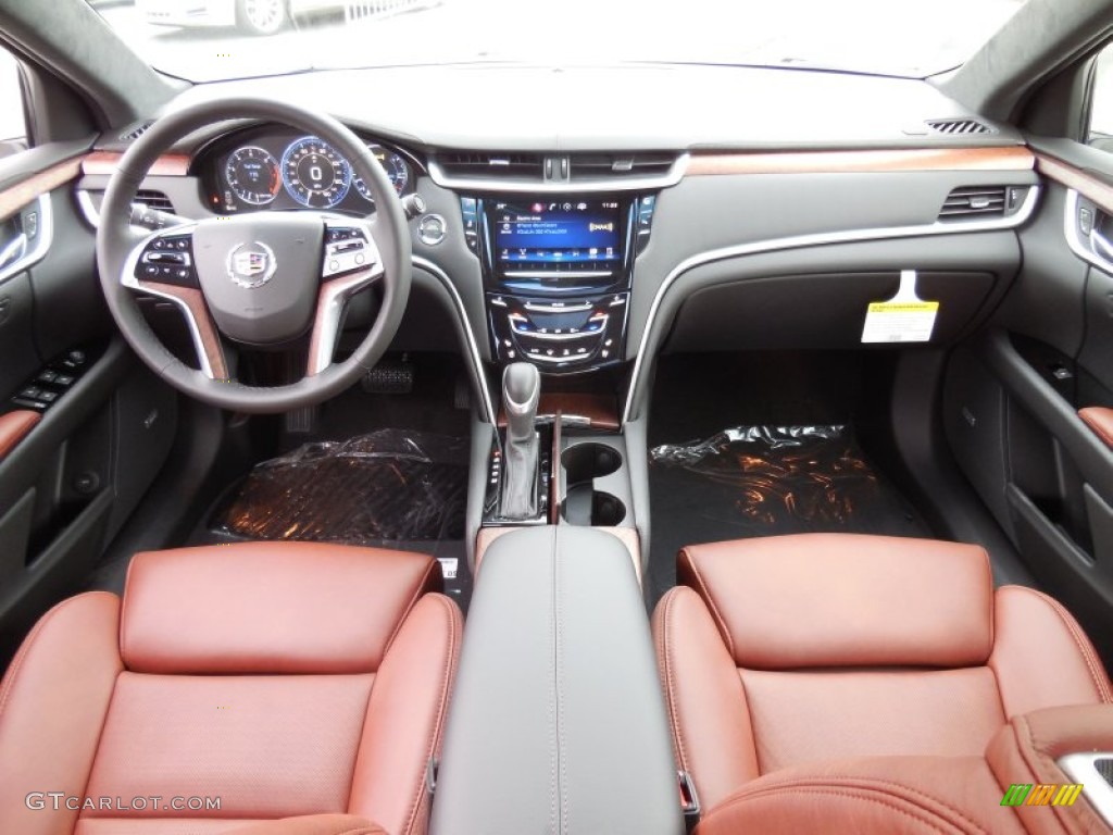 Kona Brown/Jet Black Interior 2015 Cadillac XTS Premium AWD Sedan Photo #98105621