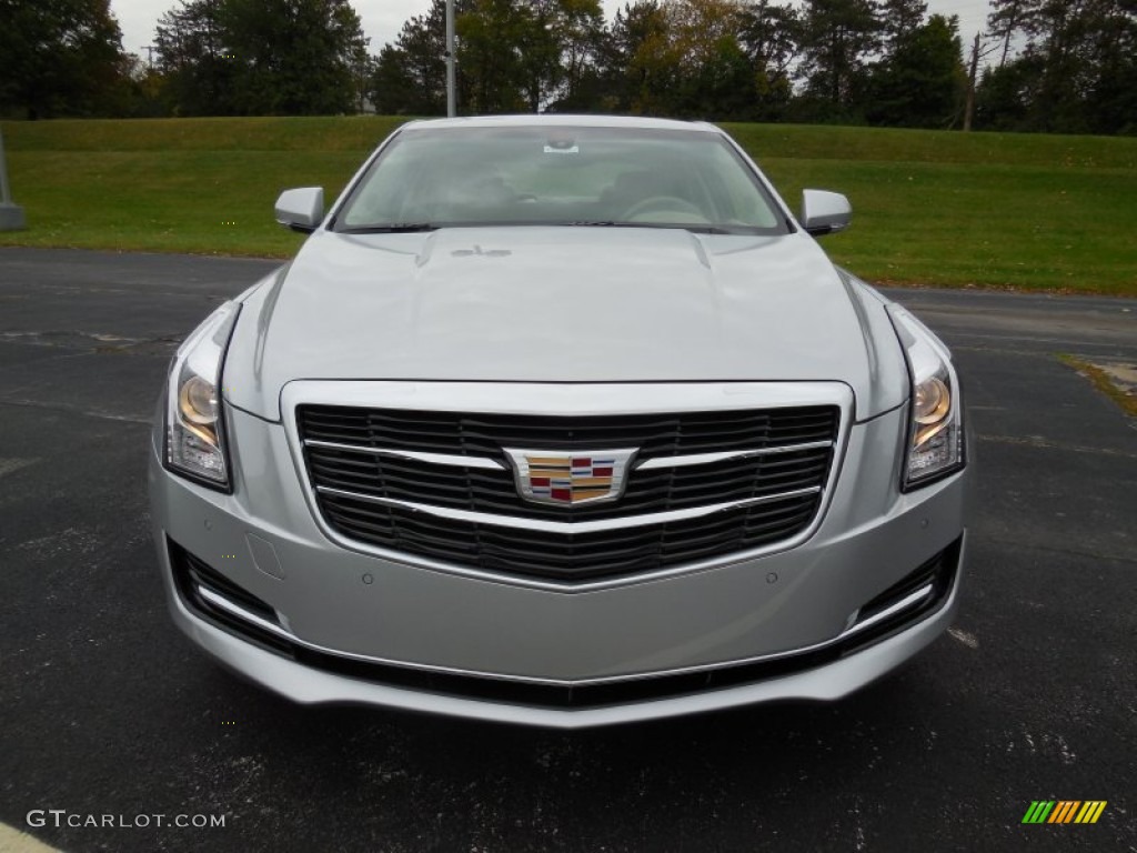 Radiant Silver Metallic 2015 Cadillac ATS 2.0T Luxury AWD Sedan Exterior Photo #98105759