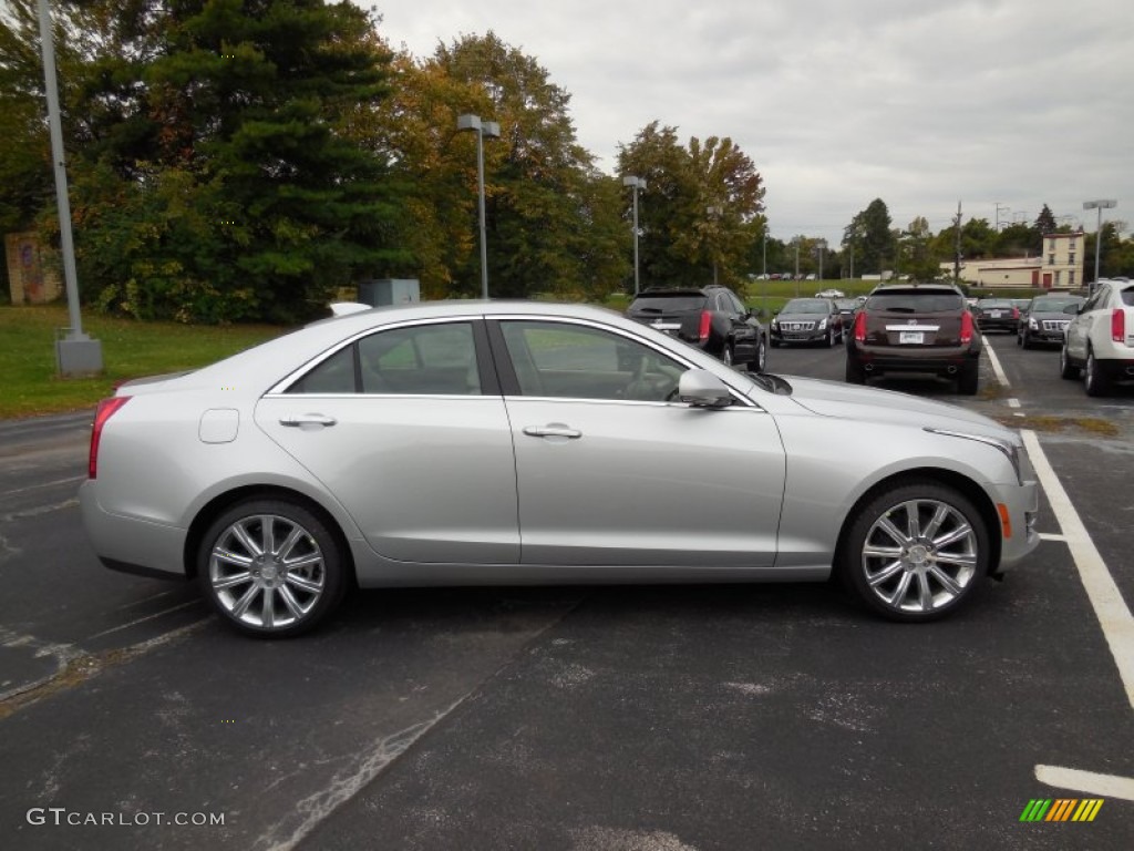 Radiant Silver Metallic 2015 Cadillac ATS 2.0T Luxury AWD Sedan Exterior Photo #98105816