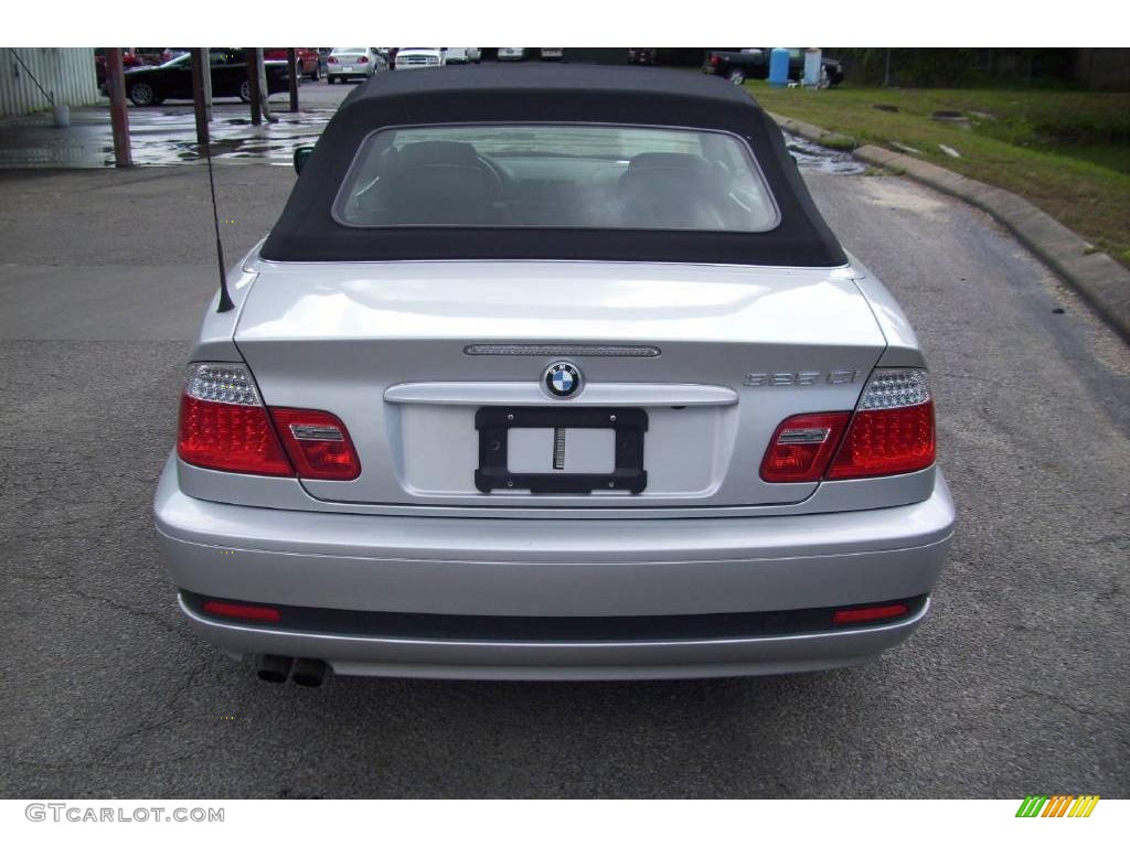 2006 3 Series 325i Convertible - Titanium Silver Metallic / Black photo #4