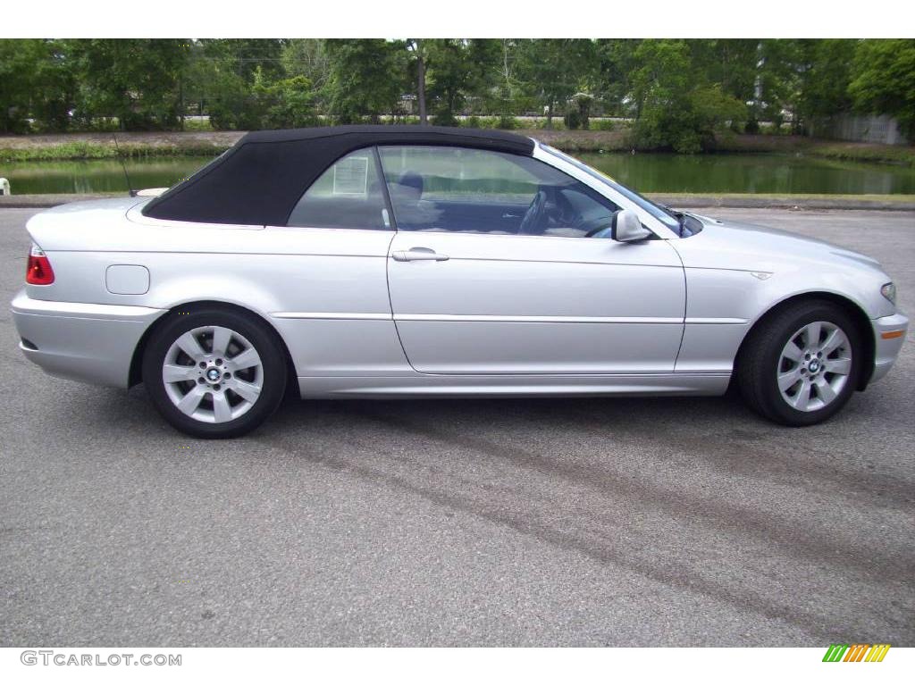 2006 3 Series 325i Convertible - Titanium Silver Metallic / Black photo #7