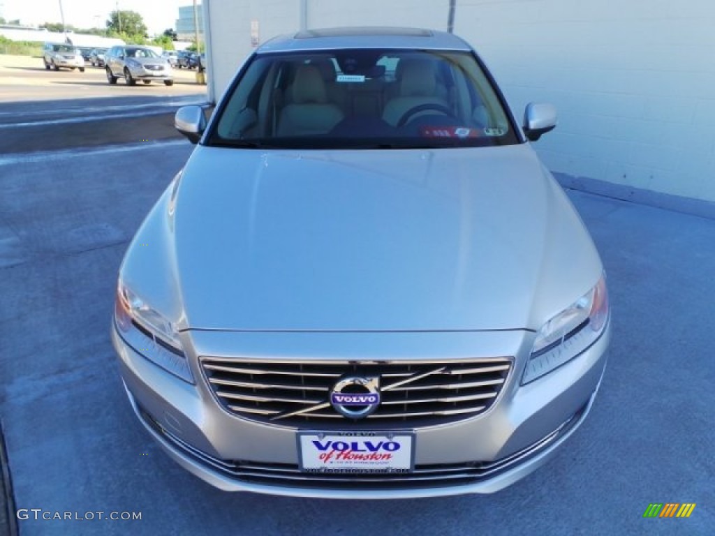 2015 S80 T6 AWD - Bright Silver Metallic / Soft Beige photo #2