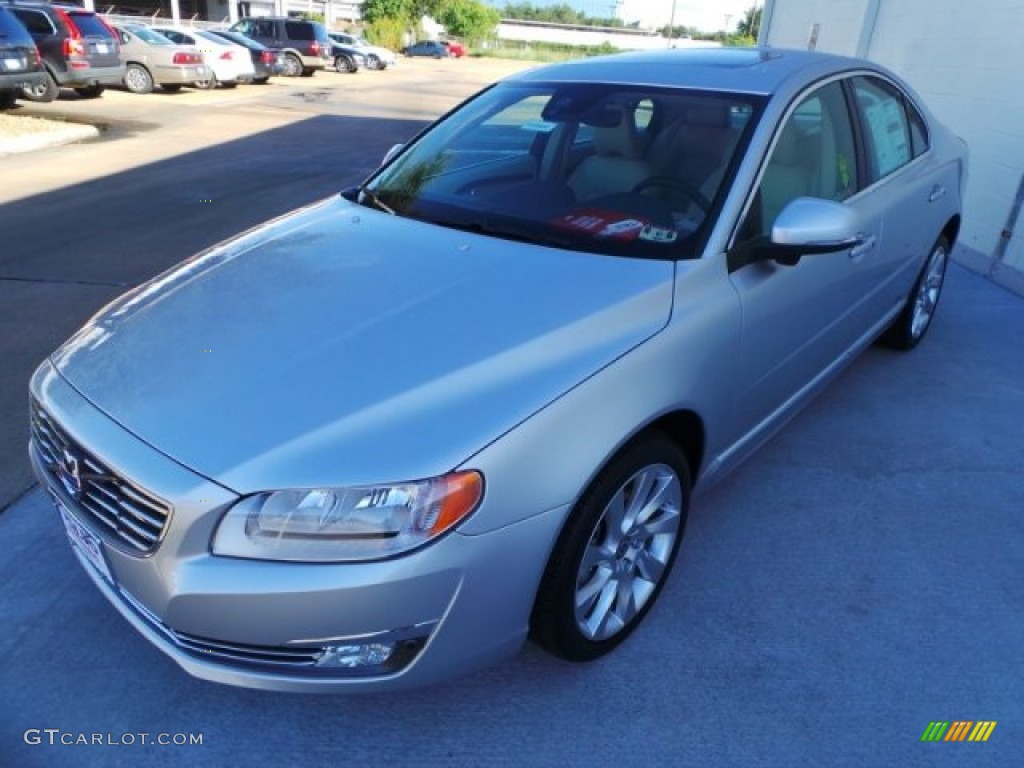 2015 S80 T6 AWD - Bright Silver Metallic / Soft Beige photo #3