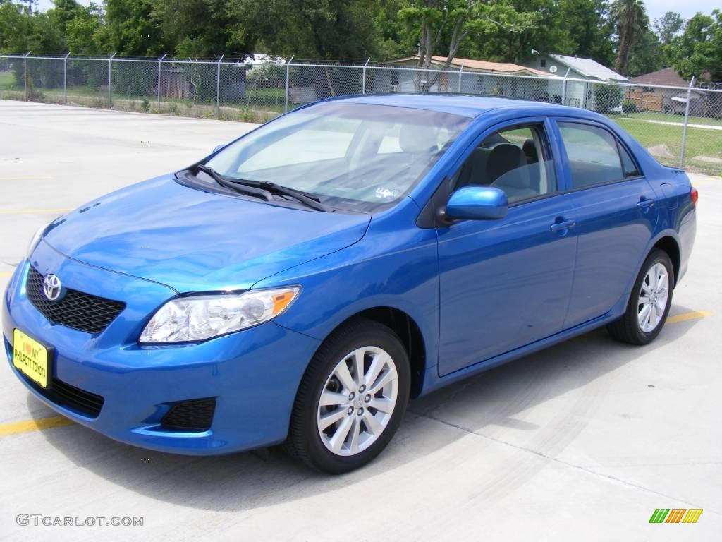 2009 Corolla LE - Blue Streak Metallic / Ash photo #7