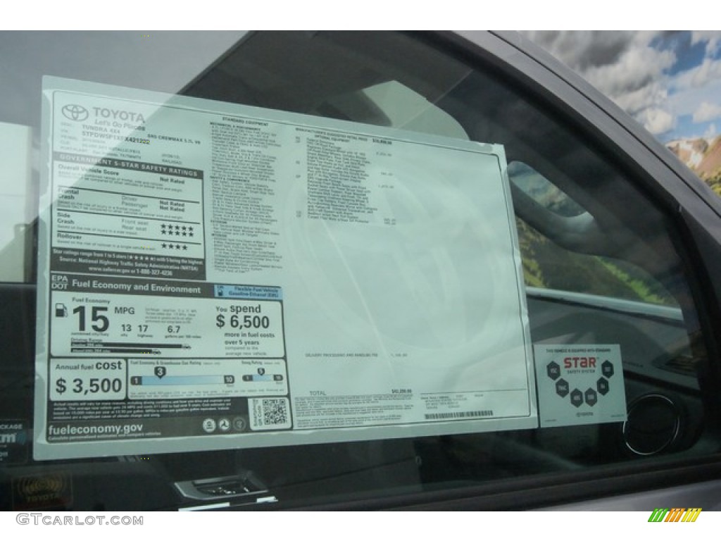 2015 Toyota Tundra SR5 CrewMax 4x4 Window Sticker Photos