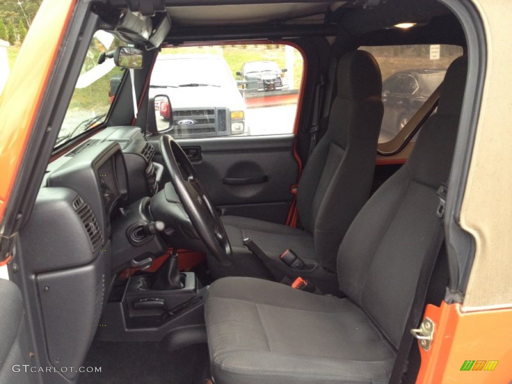 2006 Wrangler SE 4x4 - Impact Orange / Dark Slate Gray photo #20
