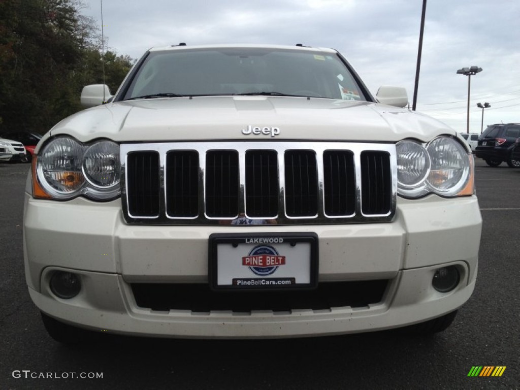 2008 Grand Cherokee Limited 4x4 - Stone White / Dark Slate Gray/Light Graystone photo #2